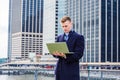 Young American College Student traveling, studying in New York Royalty Free Stock Photo