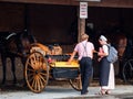 A young Amish couple in Lancaster, PA