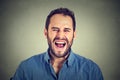 Young angry man screaming Royalty Free Stock Photo