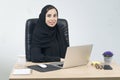 Young Arabian Businesswoman working in the office