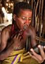 Young Arbore man in South Omo, Ethiopia.