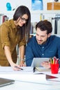 Young architect team working at office Royalty Free Stock Photo