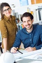 Young architect team working at office Royalty Free Stock Photo