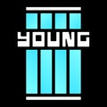 Young art. Print for t-shirt. Modern letters.