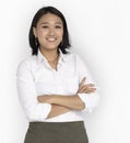 Young Asian Business Woman Confident Smiling Royalty Free Stock Photo