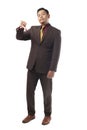 Young Asian Businessman Shows Thumb Down Gesture Royalty Free Stock Photo