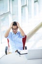 Young asian businessman working in the office Royalty Free Stock Photo