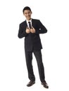 Young Asian Corporate Man holding suit