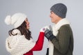 Young asian couple in love holding hands Royalty Free Stock Photo