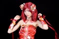 Young asian girl dressed in cosplay costume Royalty Free Stock Photo