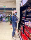 Young asian girl wearing face mask and protective equipment during COVID-19 pandemic