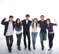 Young Asian group