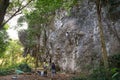 Rock climbing in Vang Vieng, Laos