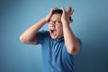 Young Man Shouting, Anger Gesture Royalty Free Stock Photo