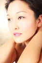 Young Asian model with flawless complexion Royalty Free Stock Photo