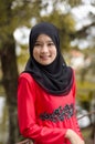 Young asian muslim woman in head scarf Royalty Free Stock Photo