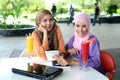 Young asian muslim woman in head scarf