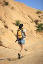 Young asian woman hiker outdoor Royalty Free Stock Photo