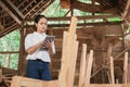 Young asian women entrepreneurs using a tablet pc