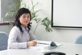 Young asian women in meeting room Royalty Free Stock Photo