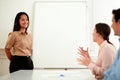 Young asiatic bussineswoman during a meeting