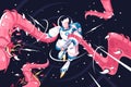 Young astronaut vs dangerous alien tentacles