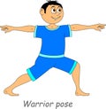 Gymnastic warrior pose