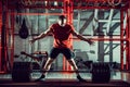 Young athlete practicing crossfit training Royalty Free Stock Photo