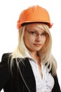 Young attractive female engineer Royalty Free Stock Photo