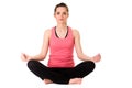 Young attractive female in yoga meditation pose