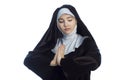 Young attractive nun. Royalty Free Stock Photo