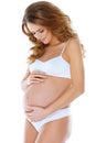 Young attractive pregnant woman Royalty Free Stock Photo