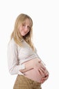 Young attractive pregnant woman Royalty Free Stock Photo