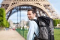 Young attractive traveler in Paris