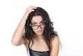 Young attractive woman in glasses Royalty Free Stock Photo