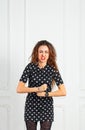 Young attractive woman screaming Royalty Free Stock Photo