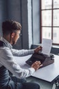 Young author at work Royalty Free Stock Photo