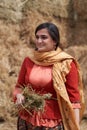 Young azeri woman in traditional Azerbaijani clothes