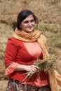 Young azeri woman in traditional Azerbaijani clothes