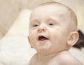 Young baby boy laughing Royalty Free Stock Photo