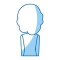 Young back woman avatar character