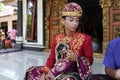 Young Balinese man decorated due to the Potong Gigi ceremony - Cutting Teeth, Bali Island, Indonesia Royalty Free Stock Photo