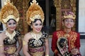 Young Balinese women and a man decorated due to the Potong Gigi ceremony - Cutting Teeth, Bali Island, Indonesia Royalty Free Stock Photo