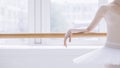 Young ballerina in ballet class