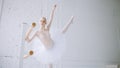 Young ballerina in ballet class Royalty Free Stock Photo