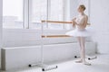 Young ballerina in ballet class Royalty Free Stock Photo