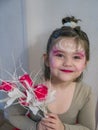 Little ballerina posing looking at the camera Royalty Free Stock Photo