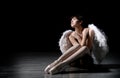 Young ballerina with wings Royalty Free Stock Photo