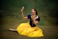 Young ballet dancer as a Snow White, modern fairytales