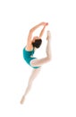 Young ballet dancer jumping in contemporary dance